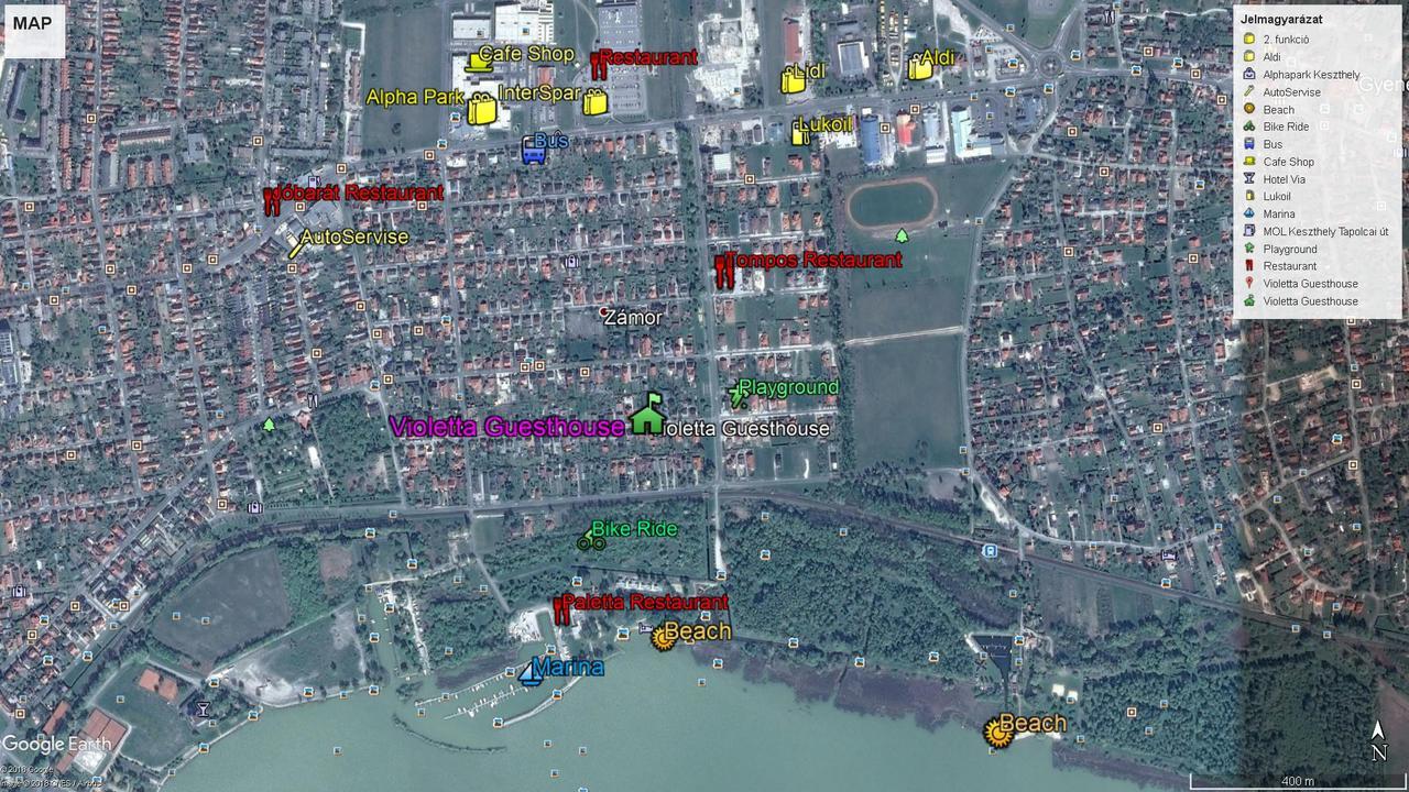 Apartmán Violetta Vendeghaz Keszthely Exteriér fotografie